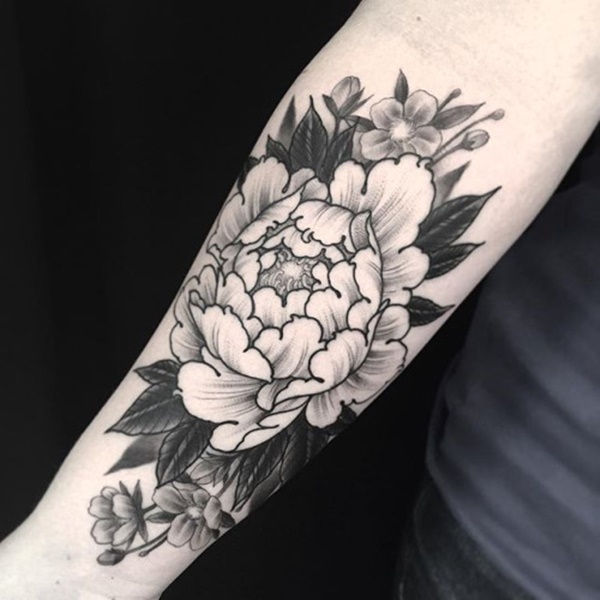 Desenhos de tatuagem de flores (49) 