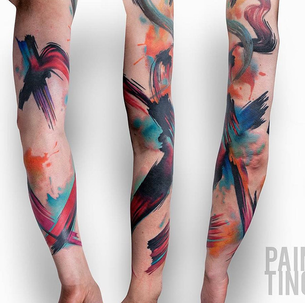 tatuagem de estilo de pintura tatuagem-7 