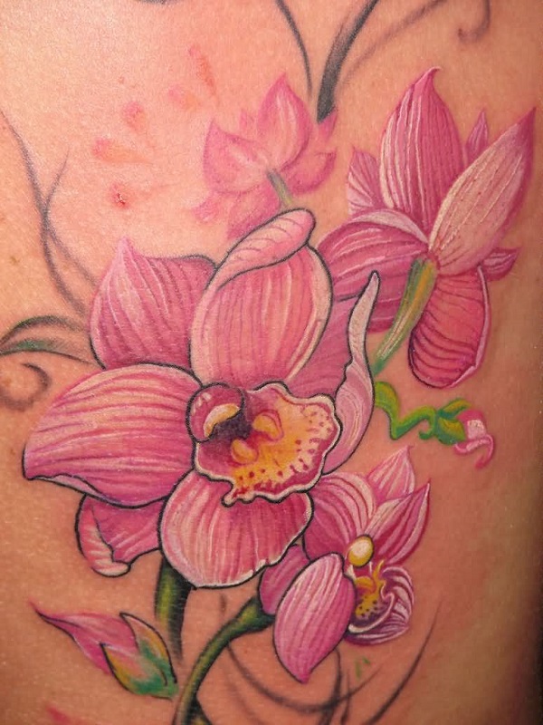 Tatuagem de orquídea 27 