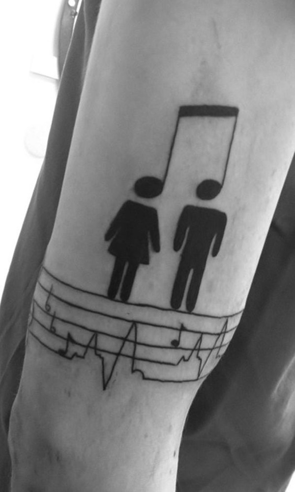 desenho de tatuagem de música (12) 