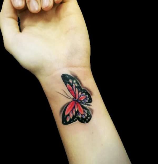Tatuagem de borboleta 3D 60 