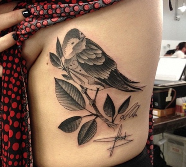 desenho de tatuagem de pássaro (52) 
