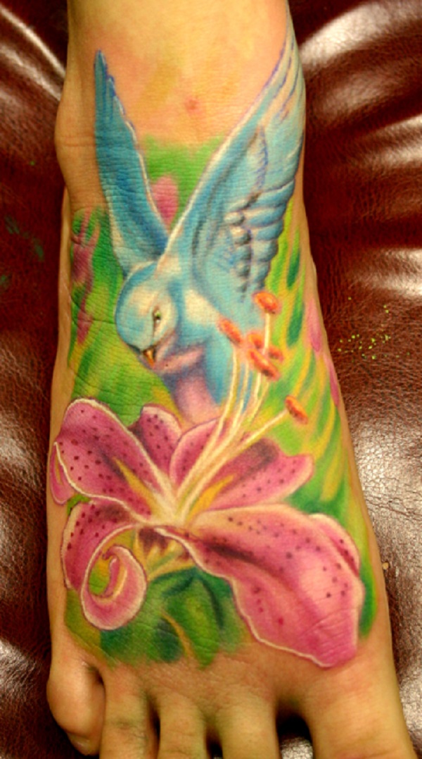 tatuagem de flores de lírio 34 