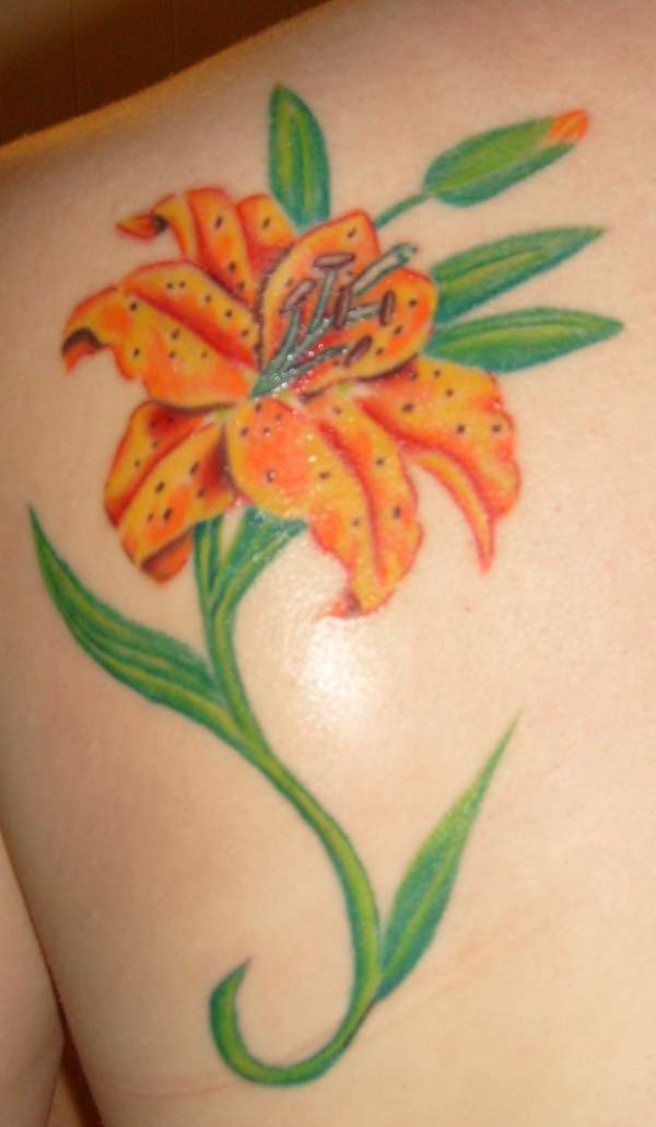 tatuagem de flores de lírio 19 