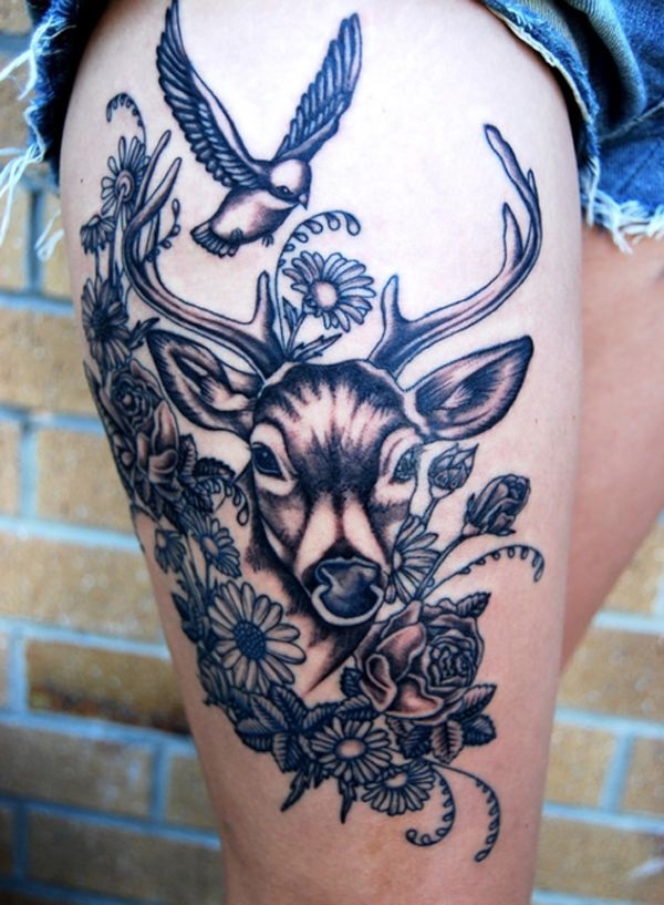 Desenhos de tatuagem de coxa (2) 