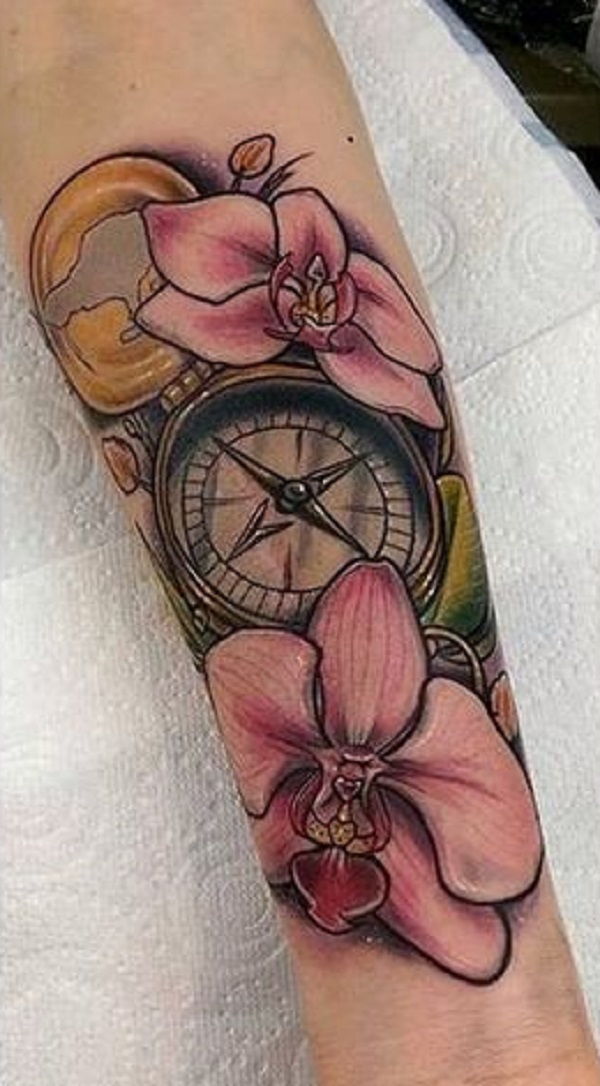 Tatuagem de orquídea 14 