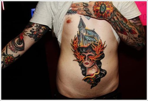 40 melhores exemplos de tatuagens de estômago 38 