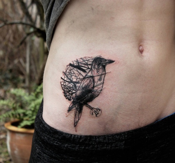 desenho de tatuagem de pássaro (82) 