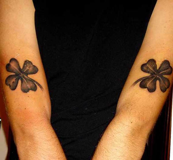 Belas ideias para tatuagens de trevo e trevo 15 