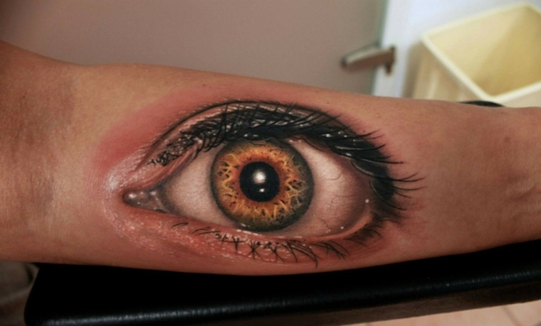 Tatuagens 3D-design-olho-estilo-moderno 