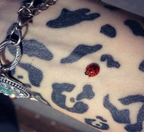 Tatuagem de pulso padrão Jaguar para mulheres 