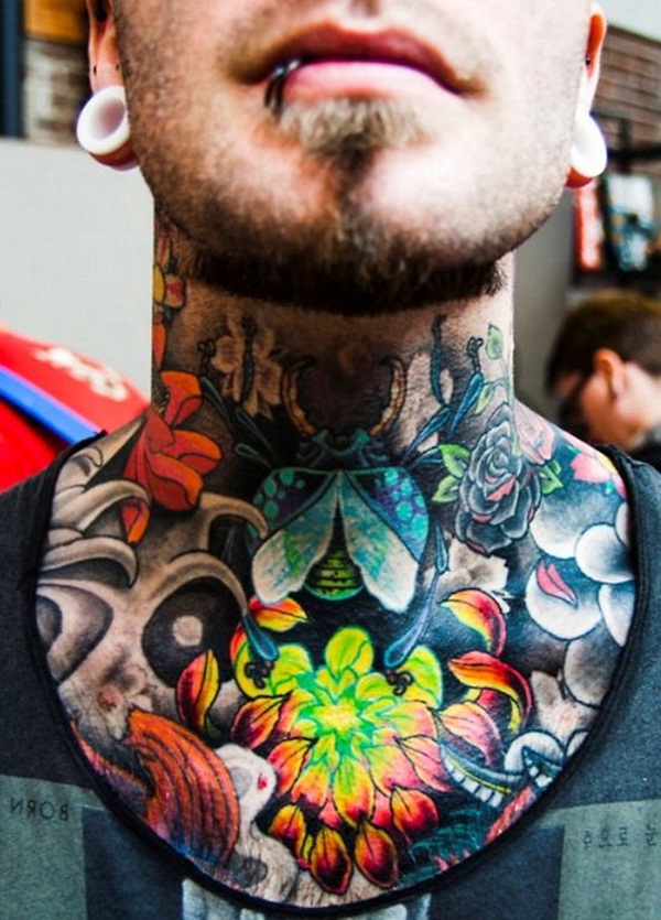 Desenhos de tatuagem de pescoço e idéias31 