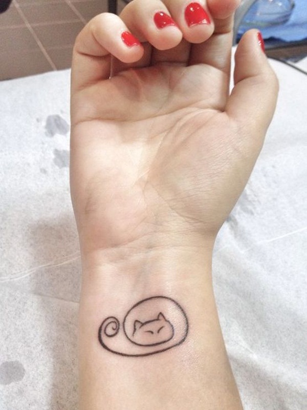 desenhos de tatuagem de gato para girls42 