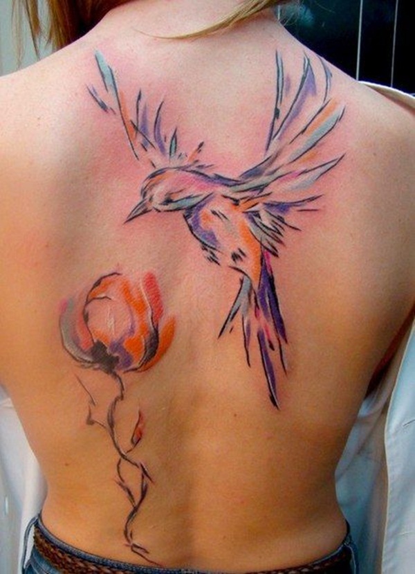desenho de tatuagem de pássaro (3) 