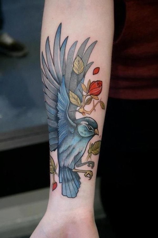 desenhos de tatuagem de aves (30) 