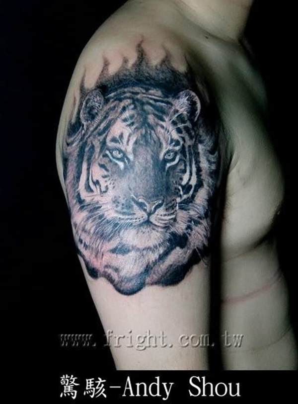 Desenhos de tatuagem de tigre branco e idéias 5 