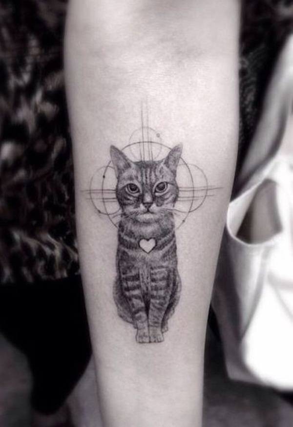 desenhos de tatuagem de gato para girls28 
