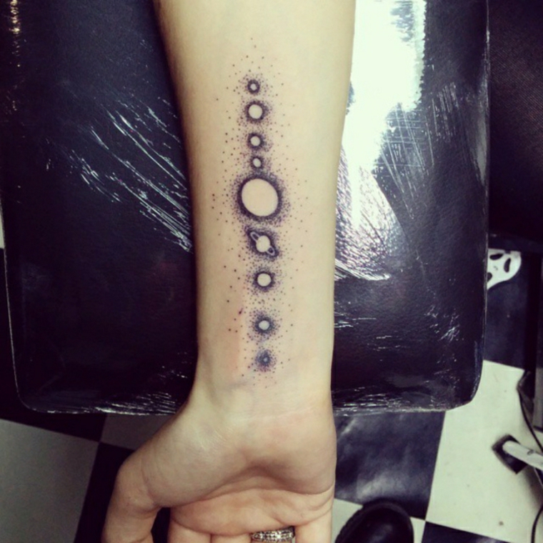 tatuagem de planetas 