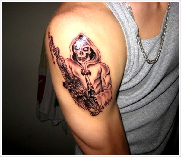 35 Daring Grim Reaper Tattoo Ideas e Significados 16 