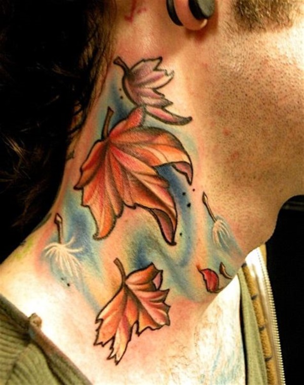 tatuagem de folhas design0451 