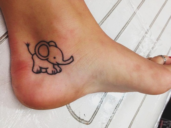 Projetos minúsculos Vectorial bonitos da tatuagem do elefante (18) 