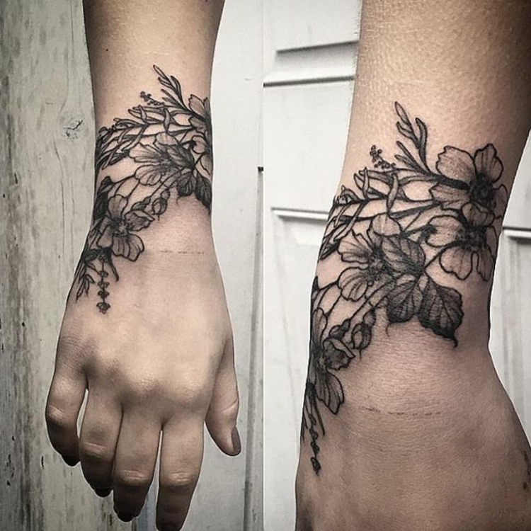 Wrist tatuagens efeitos elegantes 