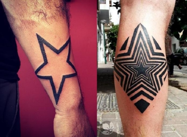 estrelas para tatuagens masculinas 