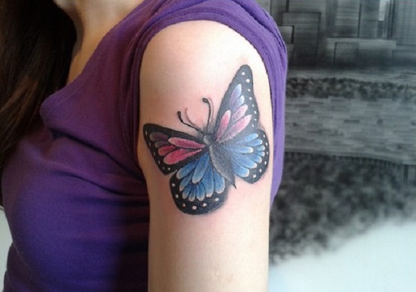 Tatuagem de borboleta 3D 34 