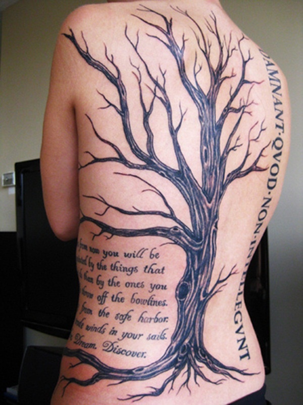 Desenhos de tatuagem de árvore35 