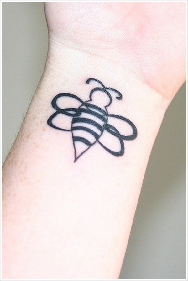 Significados do tatuagem de abelha linda 20 