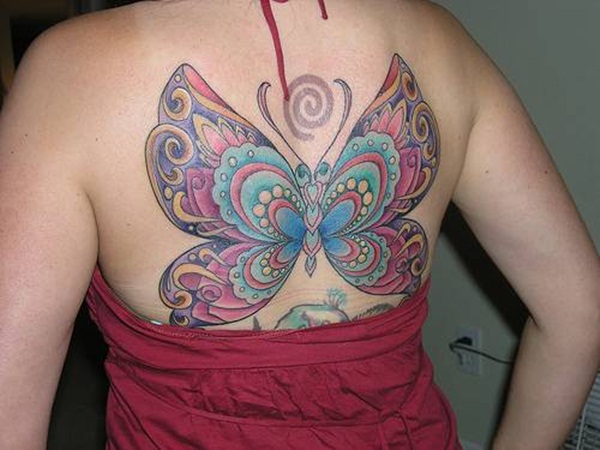 Desenhos de tatuagem de borboleta fofa56 