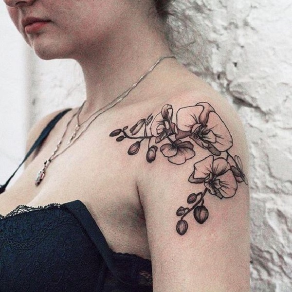 Tatuagem de orquídea 12 
