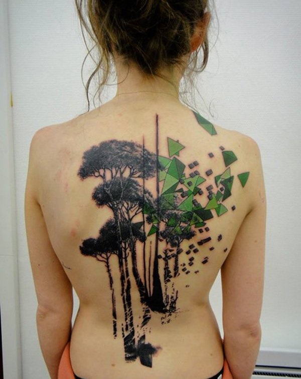Desenhos de tatuagem nas costas e temas 31 