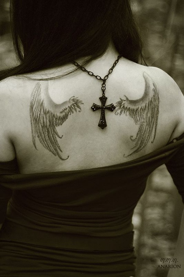 Desenhos de tatuagem de anjo e idéias57 