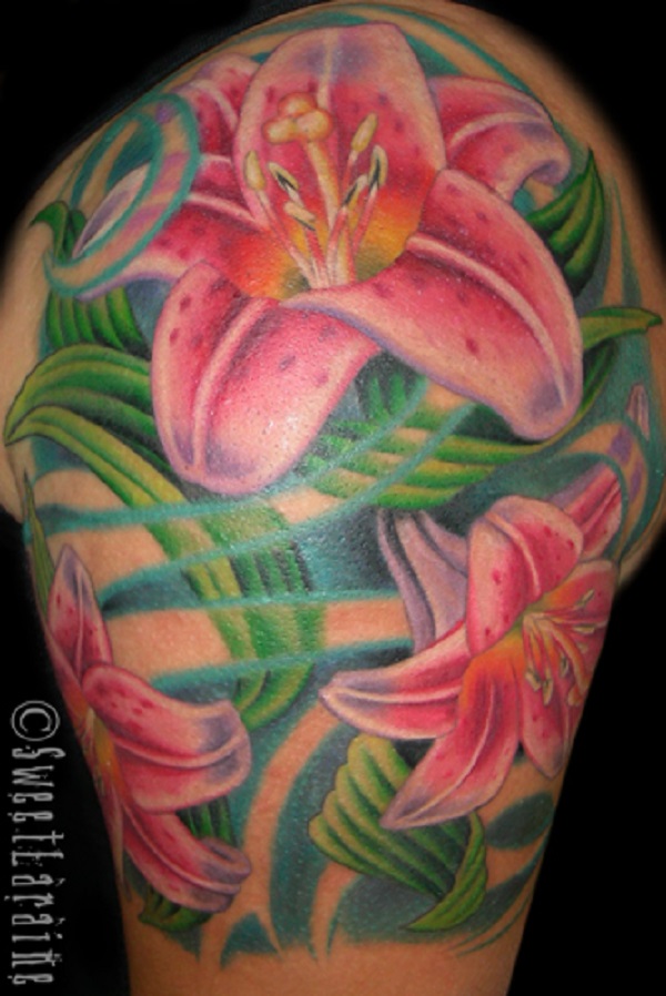 tatuagem de flores de lírio 31 