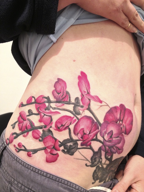 Tatuagem de orquídea 35 