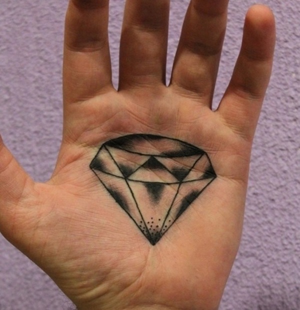 Belos desenhos de tatuagem de diamante 6 