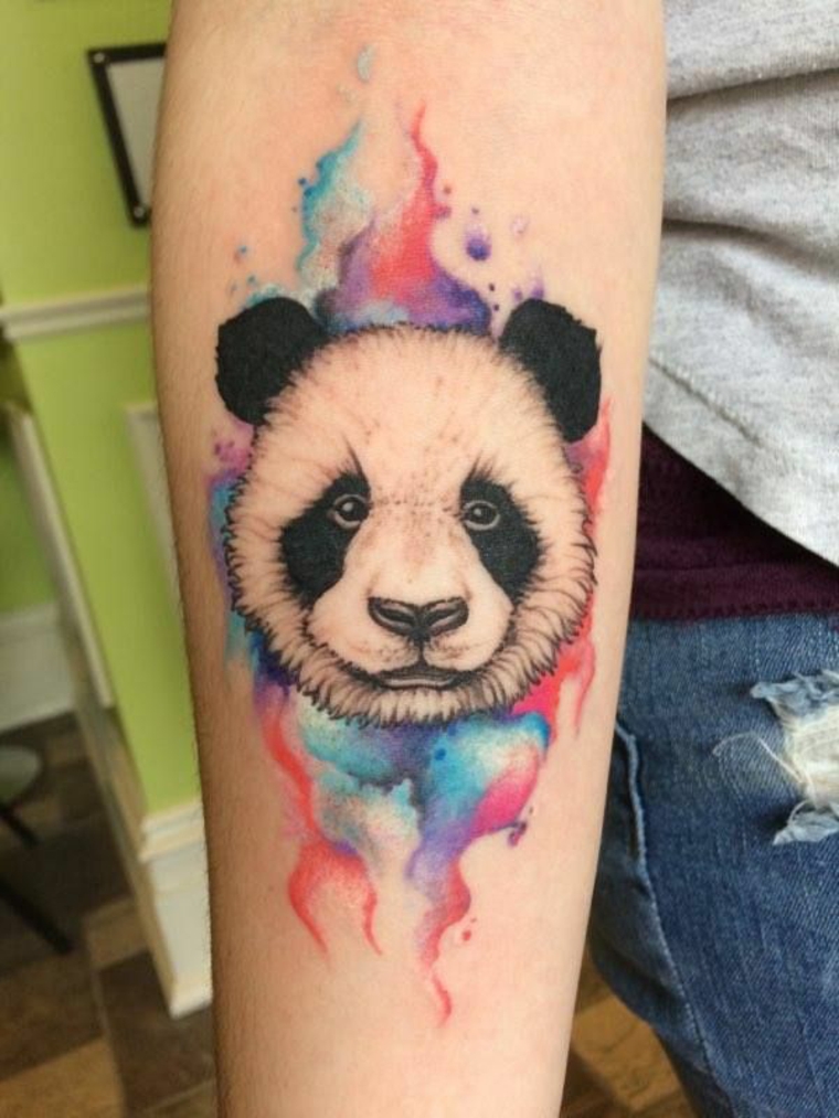 tatuagem de urso panda 