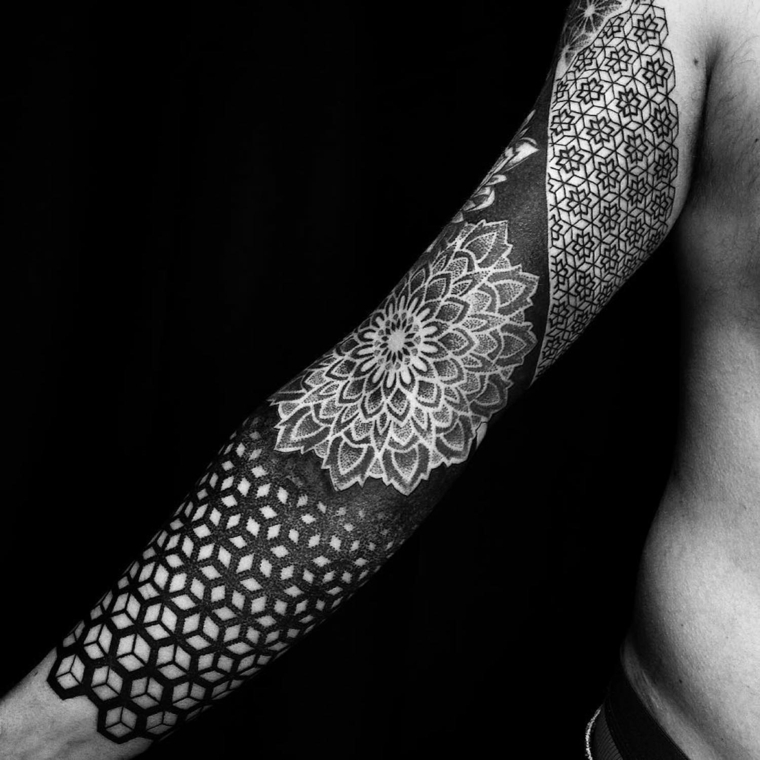 Tatuagem de mandala 