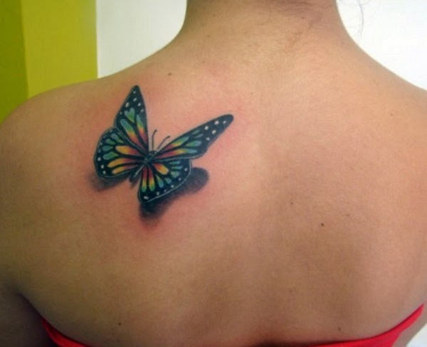 Tatuagem de borboleta 3D 54 