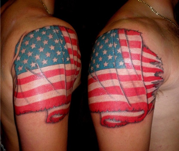 35 Tatuagens e Desenhos da Bandeira Americana 36 