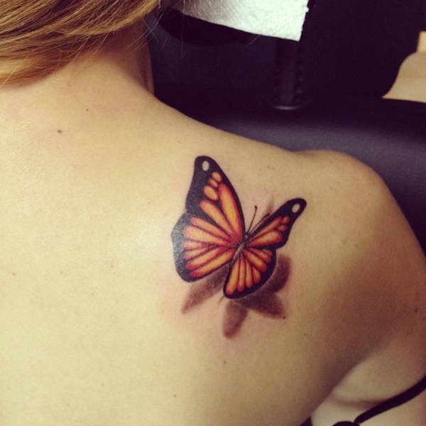 Tatuagem de borboleta 3D 10 