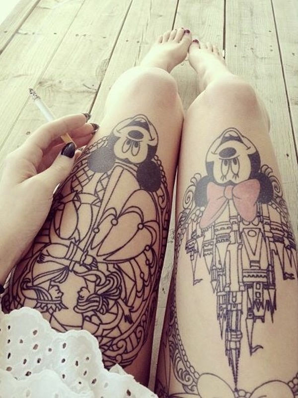 desenhos de tatuagem de perna sexy de mulheres (43) 