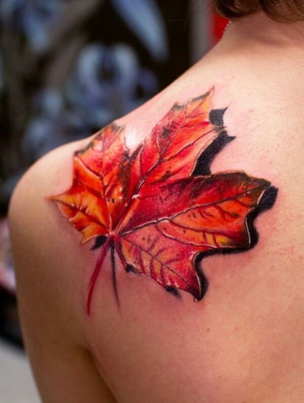 tatuagem de folhas design0101 