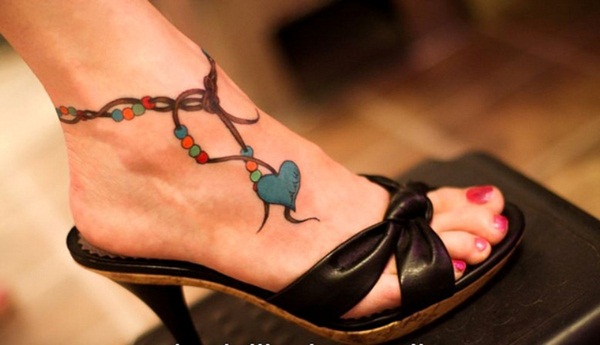 Tatuagem de tornozelo designs 45 
