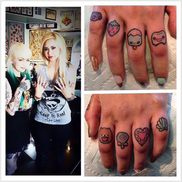 mão tatuagens meninas dedo 