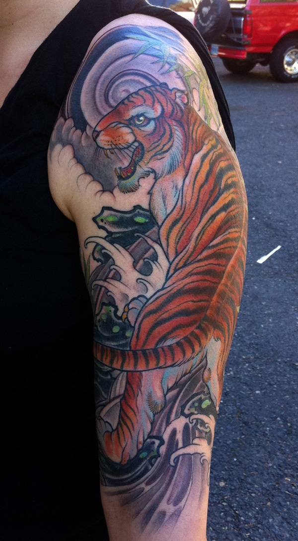 Desenhos de tatuagem de tigre para homens (7) 