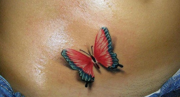 Tatuagem de borboleta 3D 39 