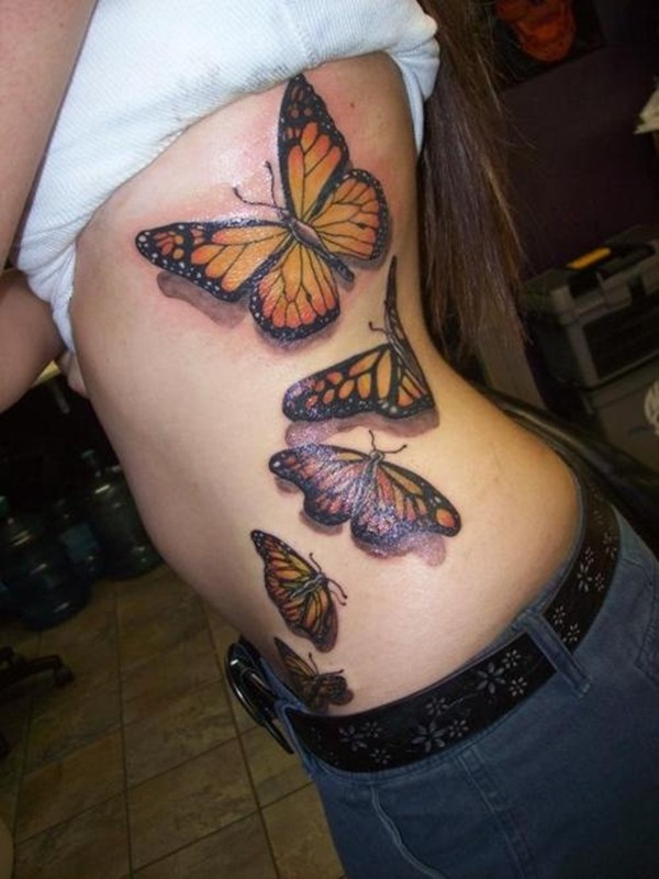 Desenhos de tatuagem de borboleta bonito55 