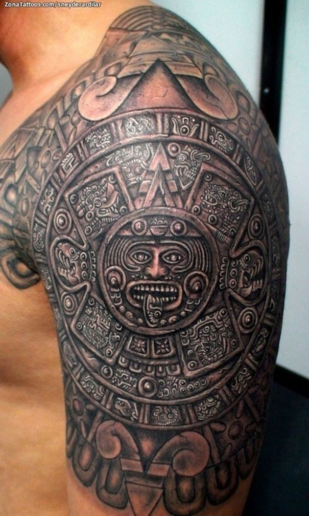 2018 tatuagens maias tribais para homens 